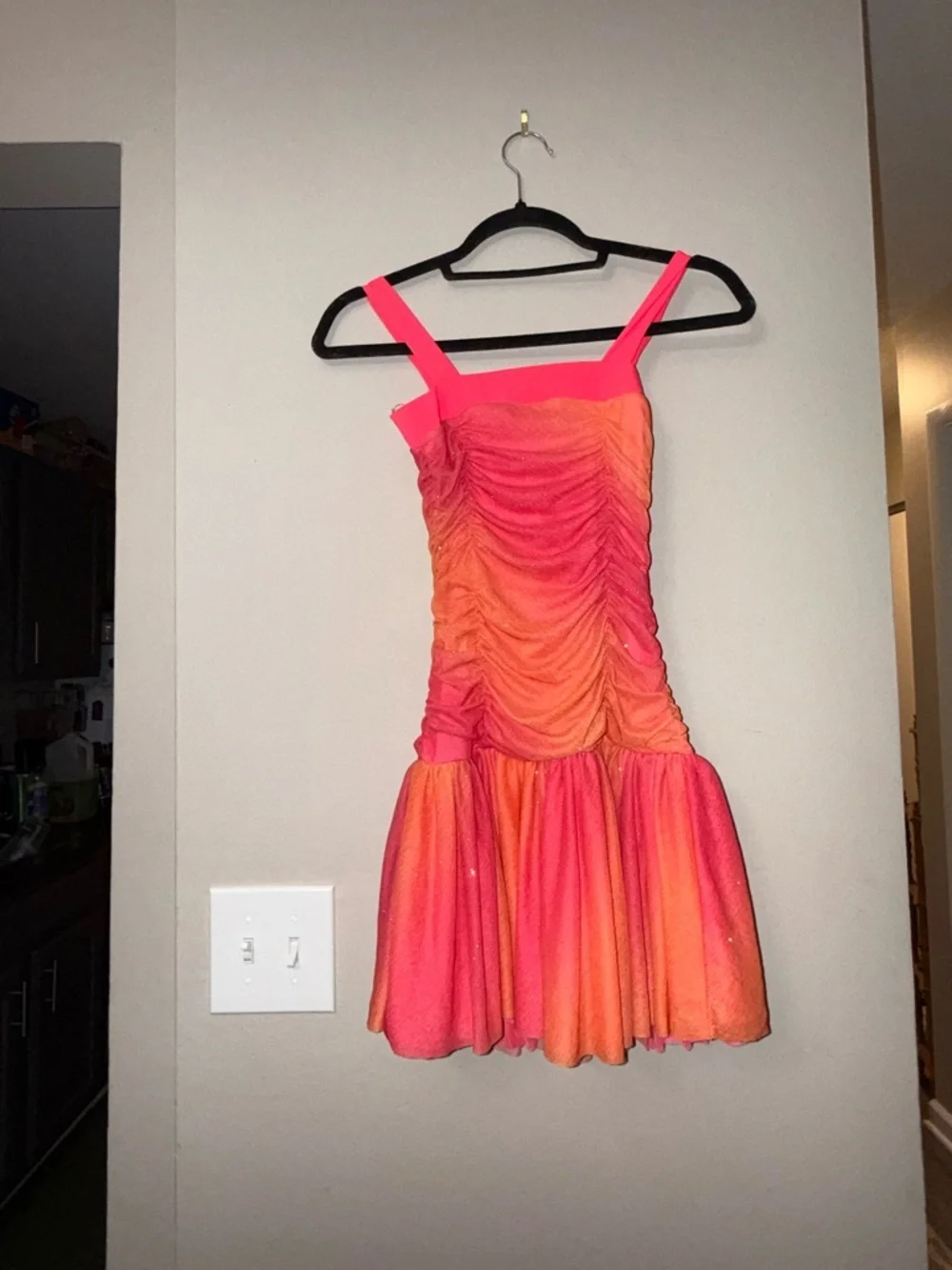 Amy's Closet Hot Pink Spaghetti Strap Dress